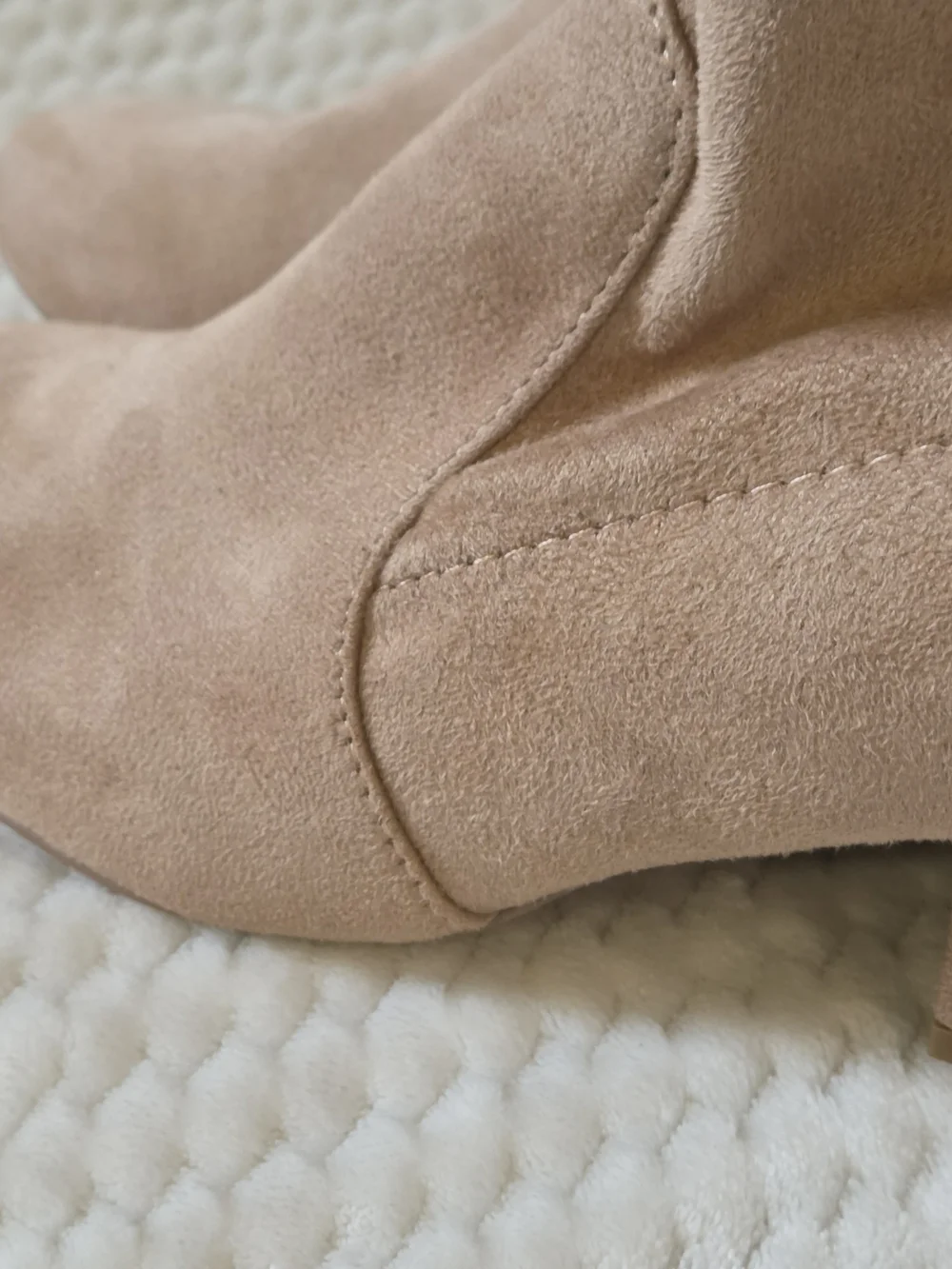 NWOT Over-the-Knee Block Heel Boots in Sand Color(6.5)